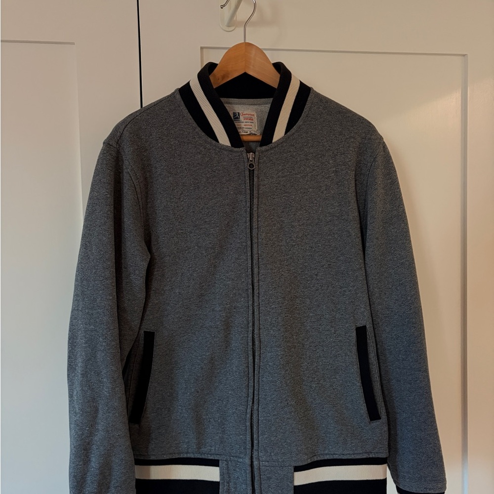 Todd Snyder Varsity Bomber Sweater Jacket